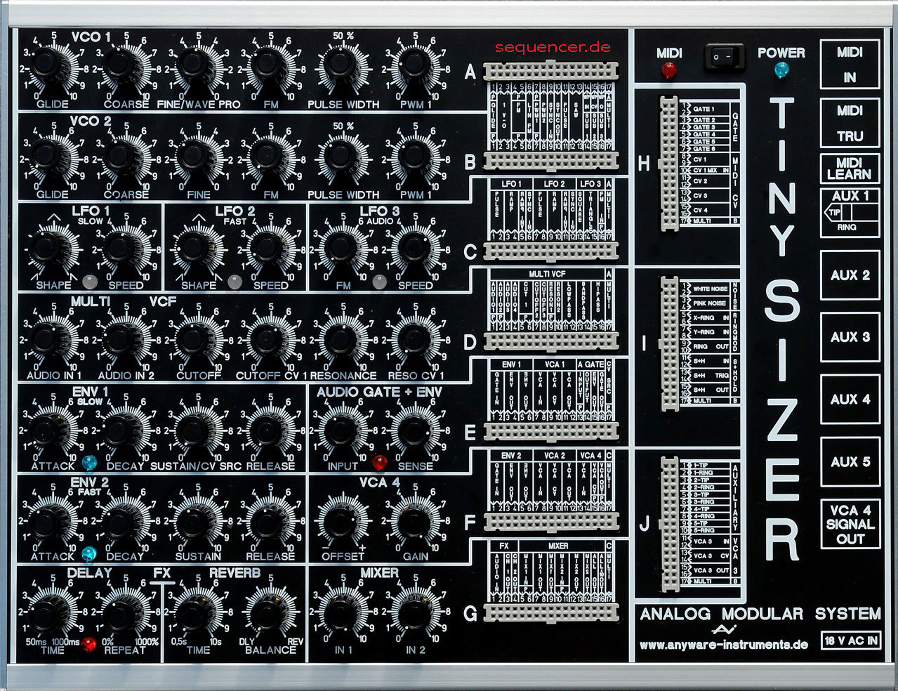 Tinysizer Modular System Tinysizer Modular System synthesizer