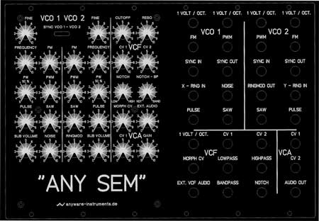SEMTEX S modular synthesizer oberheim SEM compliant