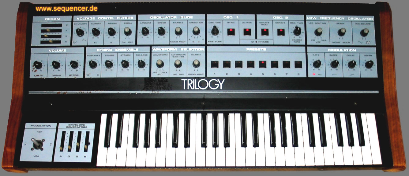 Crumar Trilogy synthesizer