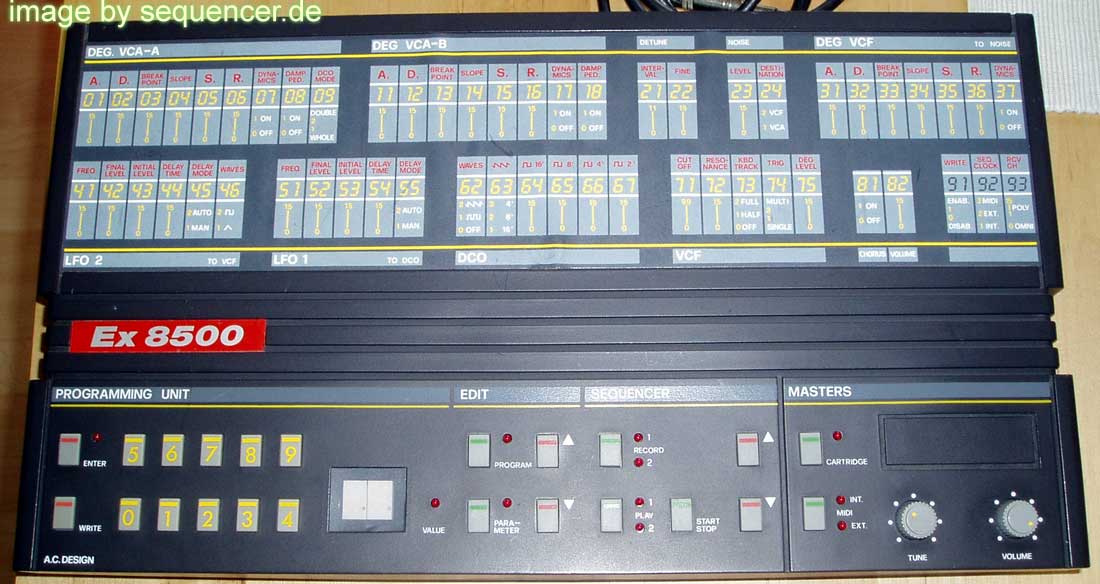 Siel DK80, EX8500 synthesizer