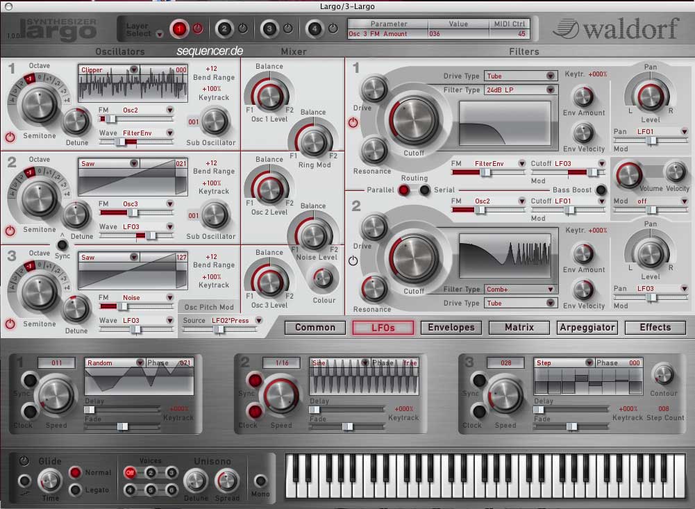 Waldorf Largo synthesizer