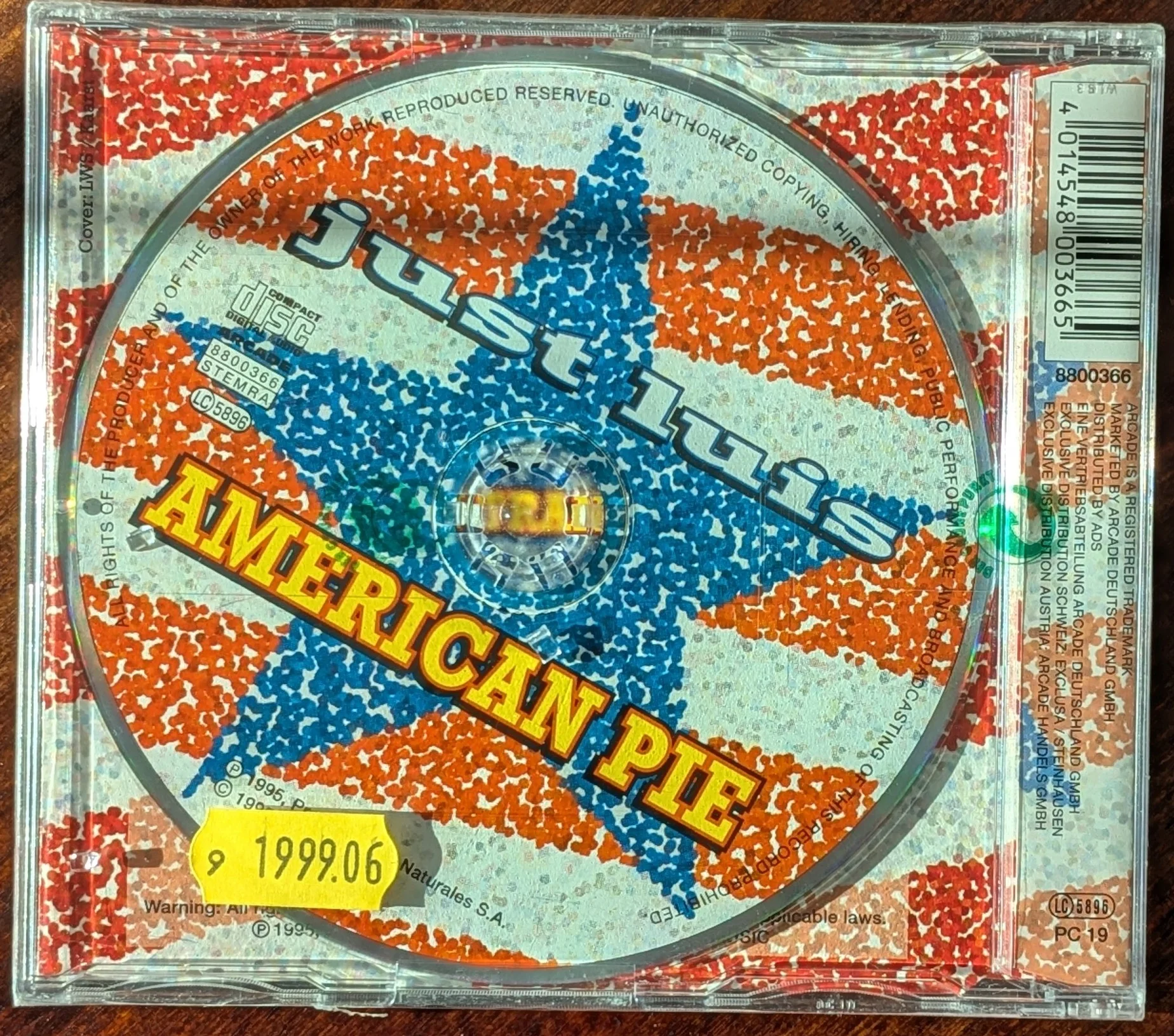[ARC 8800366] Just Luis - Amerinan Pie -1995 Cover_Back.webp
