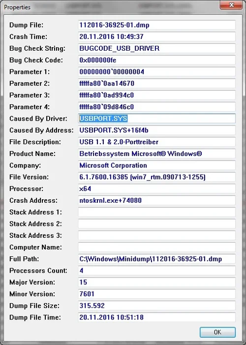 Blue Screen USBPORT.SYS.webp
