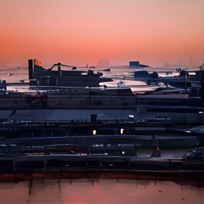 Discreet Ship Music for Airports sunset.jpg