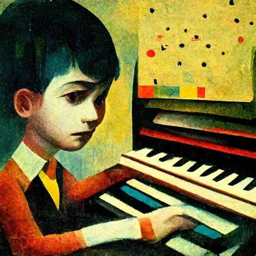 Martin_Kraken_boy_playing_piano_dadaism_54134a0b-c6eb-4b0b-9587-2b24032b4789.webp