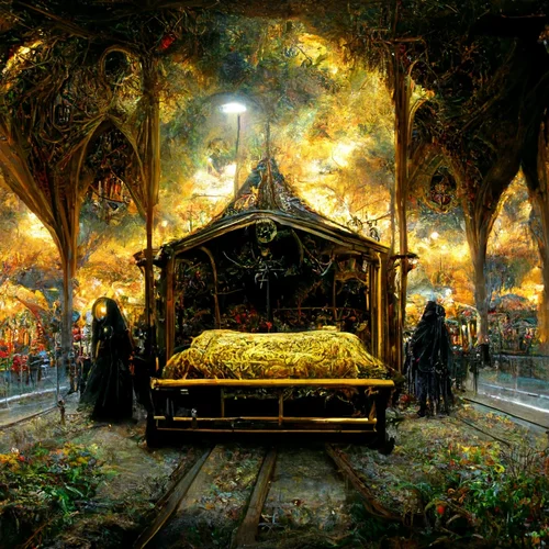 Martin_Kraken_vintage_Gothic_death_bed_with_golden_frame_and_bl_469b2568-597b-4f0b-a89f-ab2cf...webp