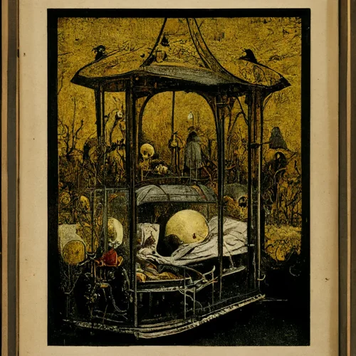 Martin_Kraken_vintage_Gothic_death_bed_with_golden_frame_and_bl_b9cd6544-b68c-45f1-b51b-f96b3...webp