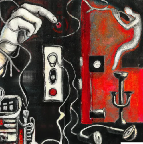 DALL·E 2022-09-07 00.10.02 - a transition in dark black colors with dark red accents in the a...webp