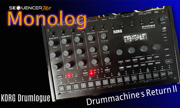 Korg Drumlogue – DrumMachine Live-Monolog