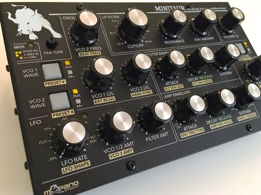 Xtaur Classic, magnetic Overlay by mxpand, for Moog Minitaur & Sirin analog synthesizer (von ...jpeg