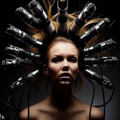a model with hair made of xlr-cables-4.jpg a model with hair made of xlr-cables-4.jpg