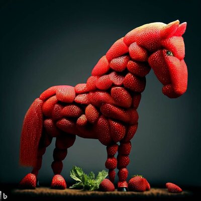 a horse. made of strawberries-2.jpg