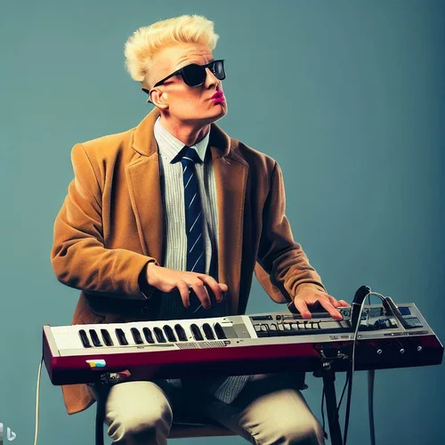 Heino, funny mimics, playing a keyboard-synthesizer-1.webp
