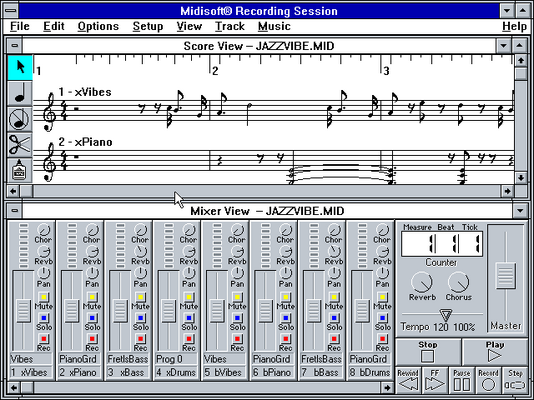 Midisoft Recording Session 1.07 for Windows - Edit.png