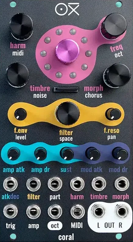 Oxi Coral Eurorack Modul, New Skool Oszillator / LPG