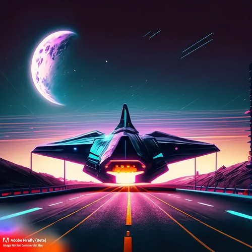 Firefly spaceship landing on highway at night 32813.jpg Firefly spaceship landing on highway at night 32813.jpg
