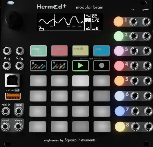 Squarp Hermod+ Sequencer (Eurorack) 16 Tracks