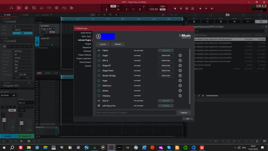 Akai Preferences - Active Plugin MPC  01a.webp