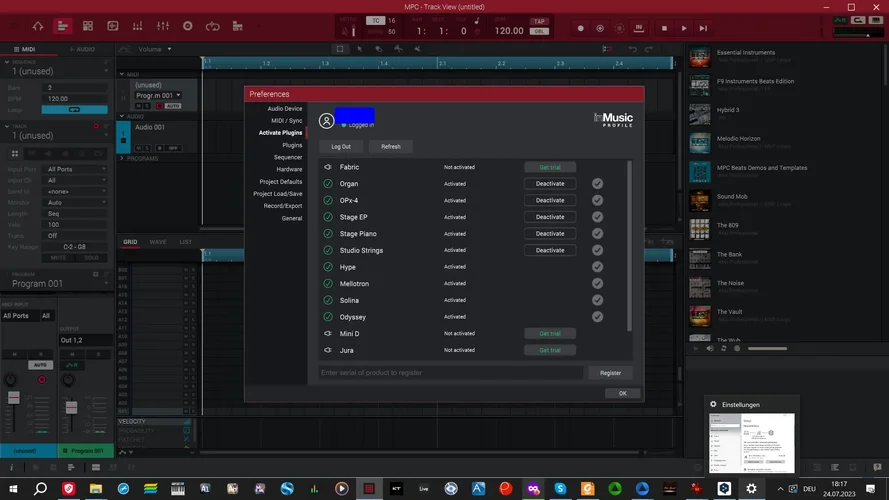 Akai MPC Soft Preferences 01 blue.webp