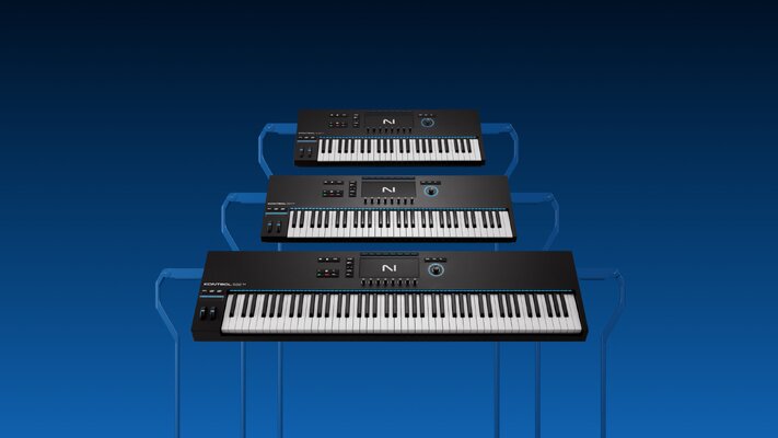 NI Kontrol S Mk3 - neue Polypressure Keyboards - mit eher wenig Bedienelementen