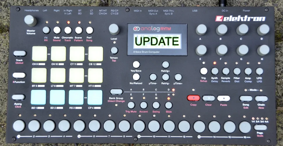 Elektron Analog Rytm 1.7 Update (Machines und Euklid-Generator)
