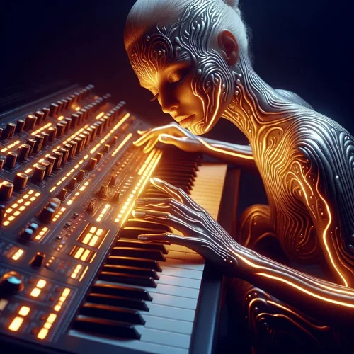 eine wunderschöne Tänzerin mit der Hautoberfläche wie ein frittierter Kartoffelchip berührt e...webp