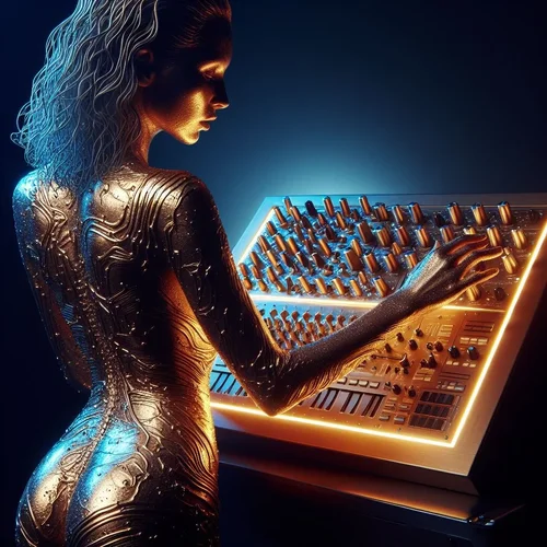 eine wunderschöne Tänzerin mit der Hautoberfläche wie ein frittierter Kartoffelchip berührt e...webp