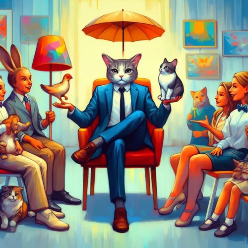 Zeige mir irgendetwas, was dir gerade einfällt, aber bitte künstlerisch hochrangig! Bitte kei...webp