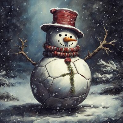 christmas snowman with a soccer ball for a head_Kandinsky 3.0 (3).jpg