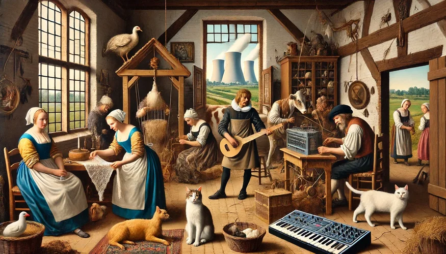 DALL·E 2024-06-15 23.06.36 - A painting in 16th century Renaissance style depicting a Flemish ...png