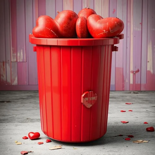 big trash can with hearts_Kandinsky 3.1.webp