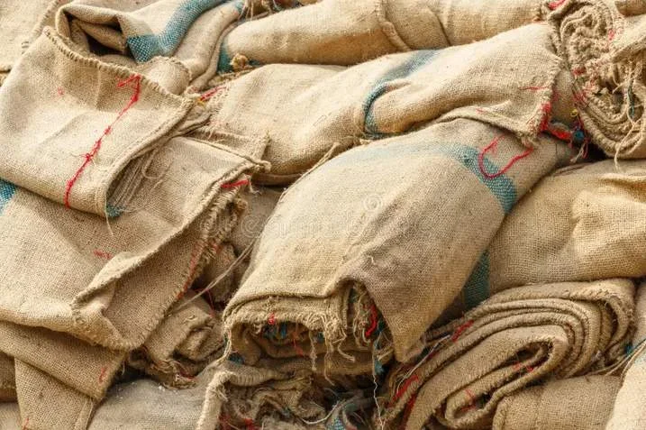 Alte Säcke stockfoto.webp