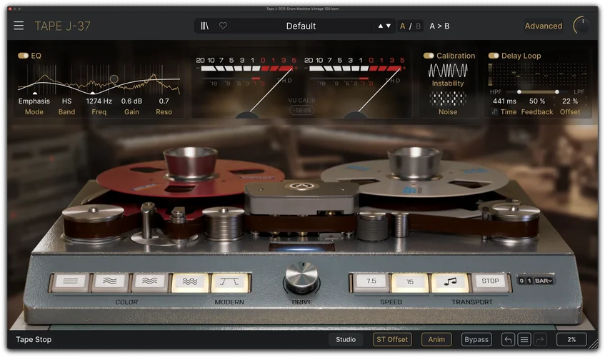 ARTURIA TAPE J-37 - Advanced Panel.webp