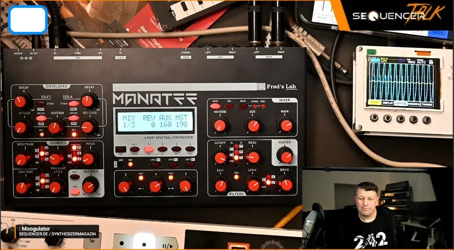 Fred's Lab Manatee - ein besondere kleiner Synthesizer für die Tour