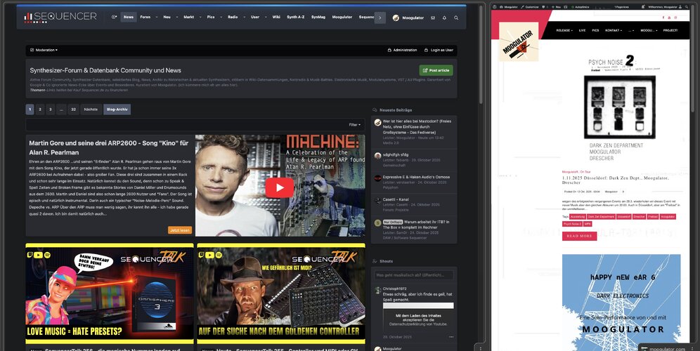 Browser Split View - Zwei Sites auf einmal ansehen & vergleichen