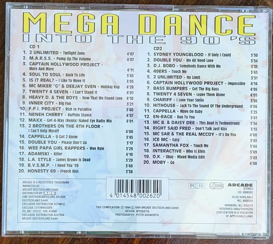 [ARC 8800262] VA - MEGA DANCE Into The 90's -1994 Cover Back.webp