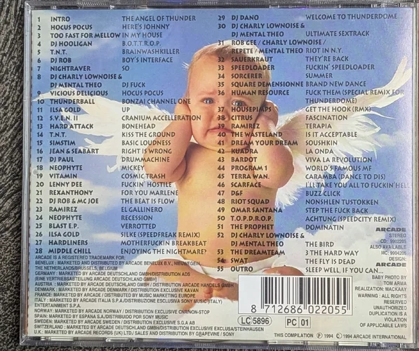 [ARC 9902205] VA - Human Resource &amp; DJ Reyes - The MEGAMIX Of Thunderdome 1-5 -1994CoverBack.webp