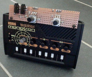 KORG monotron DELAY eXtended with CV Resonance Mod Sequencer