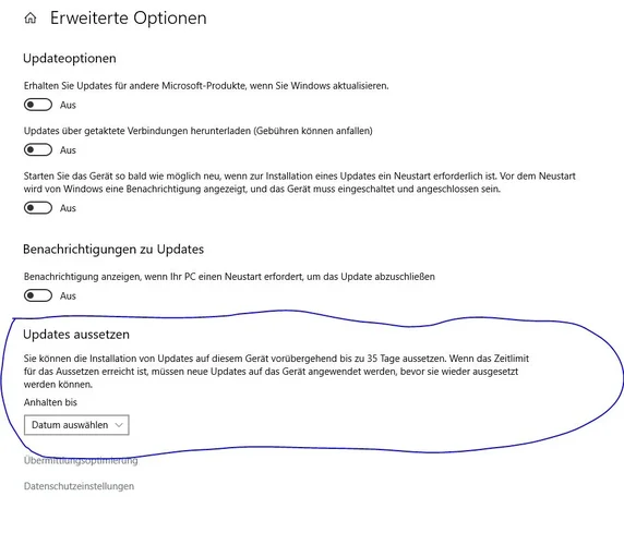 Updates aussetzen.webp