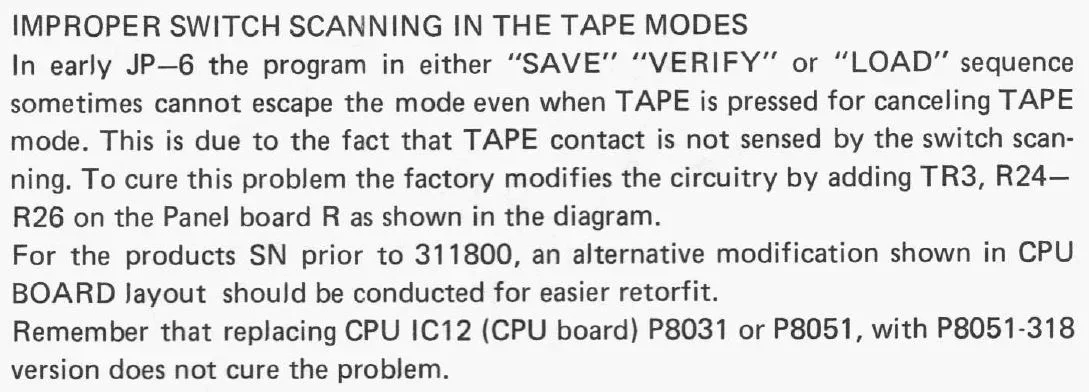 Improper Switch Scanning In The Tape Modes.webp
