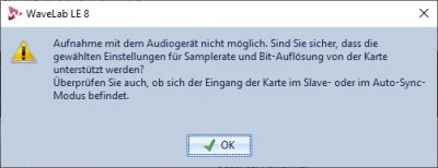 Wavelab 8 LE Fehlermeldung Realtek ALC 887 als Input Karte von Sub 3+4 Out von MX4224 A.jpg
