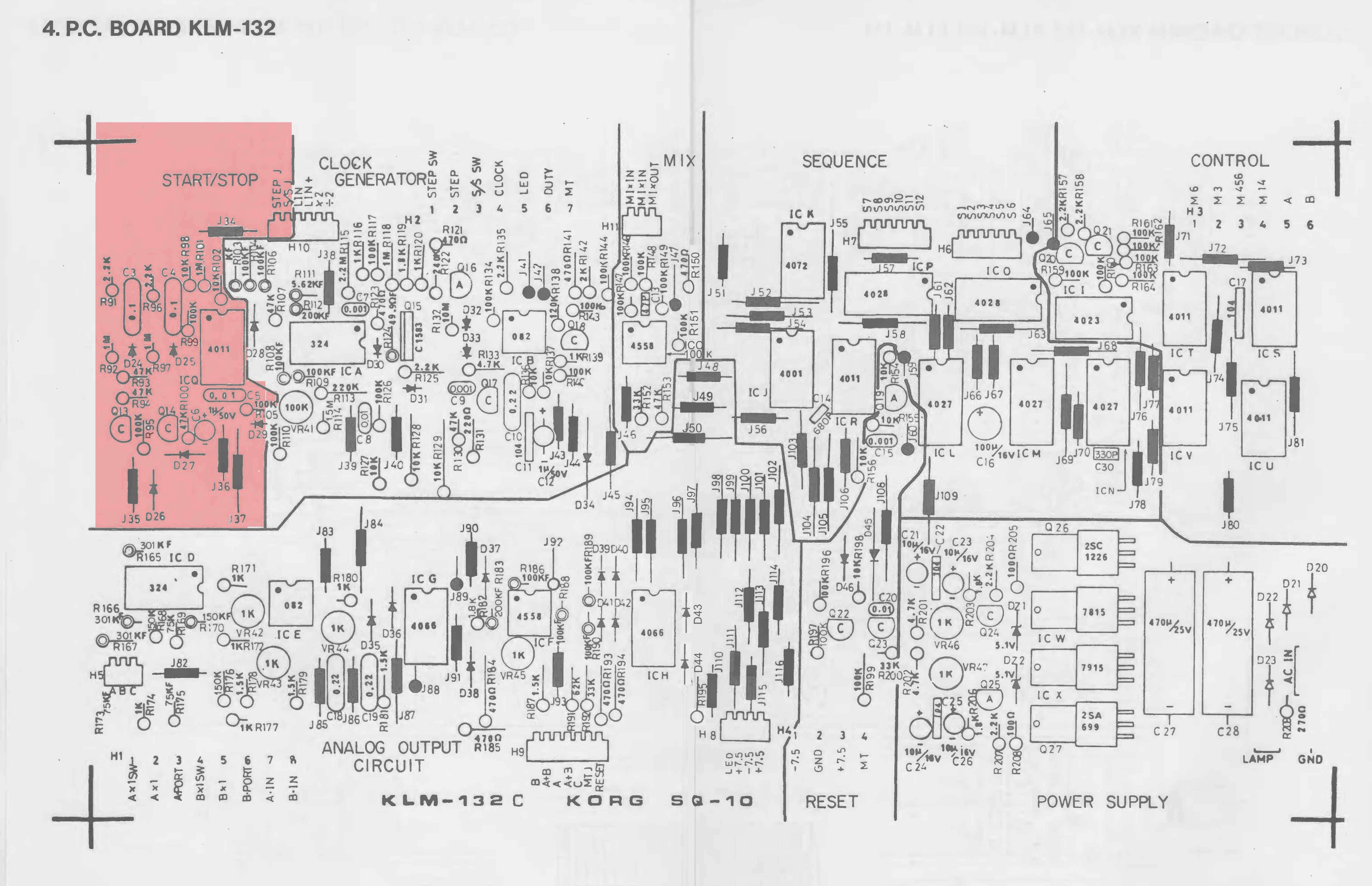 KORG SQ-10 [Start Stop Schematic 2]