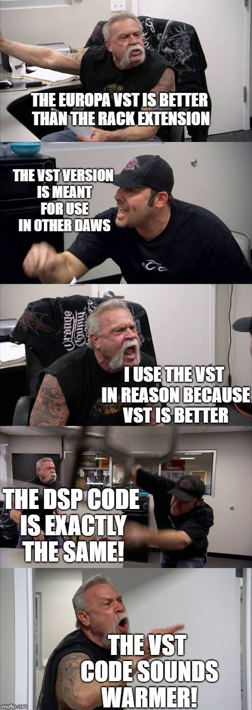VST code sounds warmer!