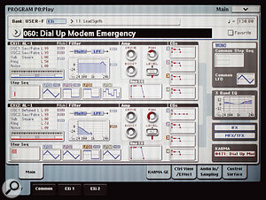 Editing a Program containing two AL1 patches. Editing a Program containing two AL1 patches.