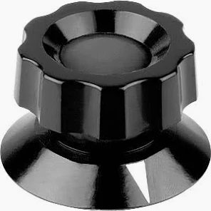 Potentiometerknopf für Achse Ø 6 mm, schwarz - MEN 474.61