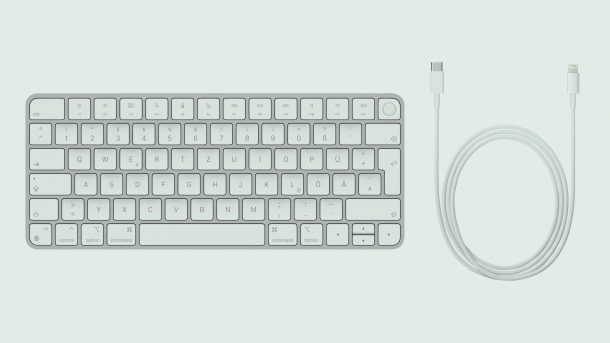 Magic Keyboard mit Lightning-Kabel Magic Keyboard mit Lightning-Kabel