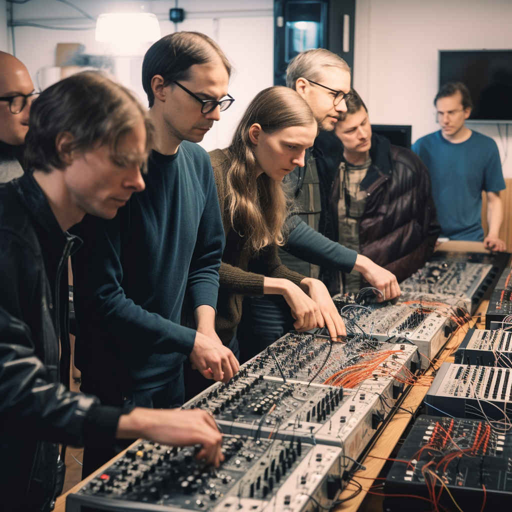 verstaerker_a_group_of_nerdy_synthesizer_players_in_a_german_kn_413746b4-faae-4494-8809-67ac7bf3717c.png